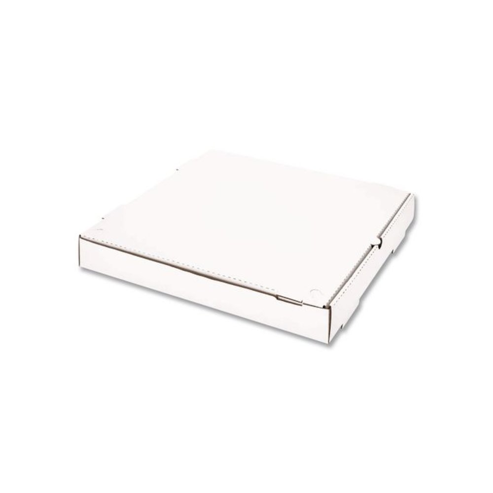 Corrugated Pizza Boxes, 16 x 16 x 1.97, White/Brown, 50/Carton. Picture 1
