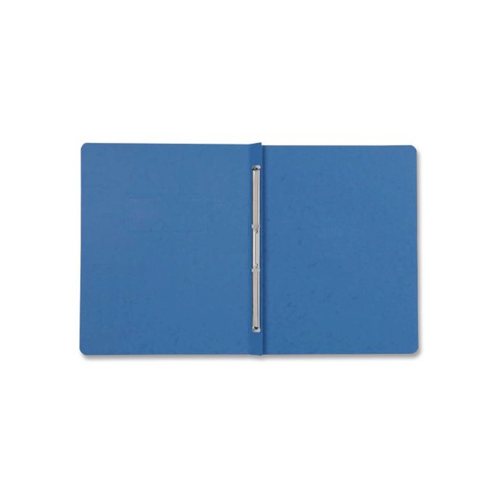 Two-Prong Pressboard Report Covers, Two-Prong Fastener, 3" Capacity, 8.5 x 11, Blue/Blue, 5/Pack. Picture 4
