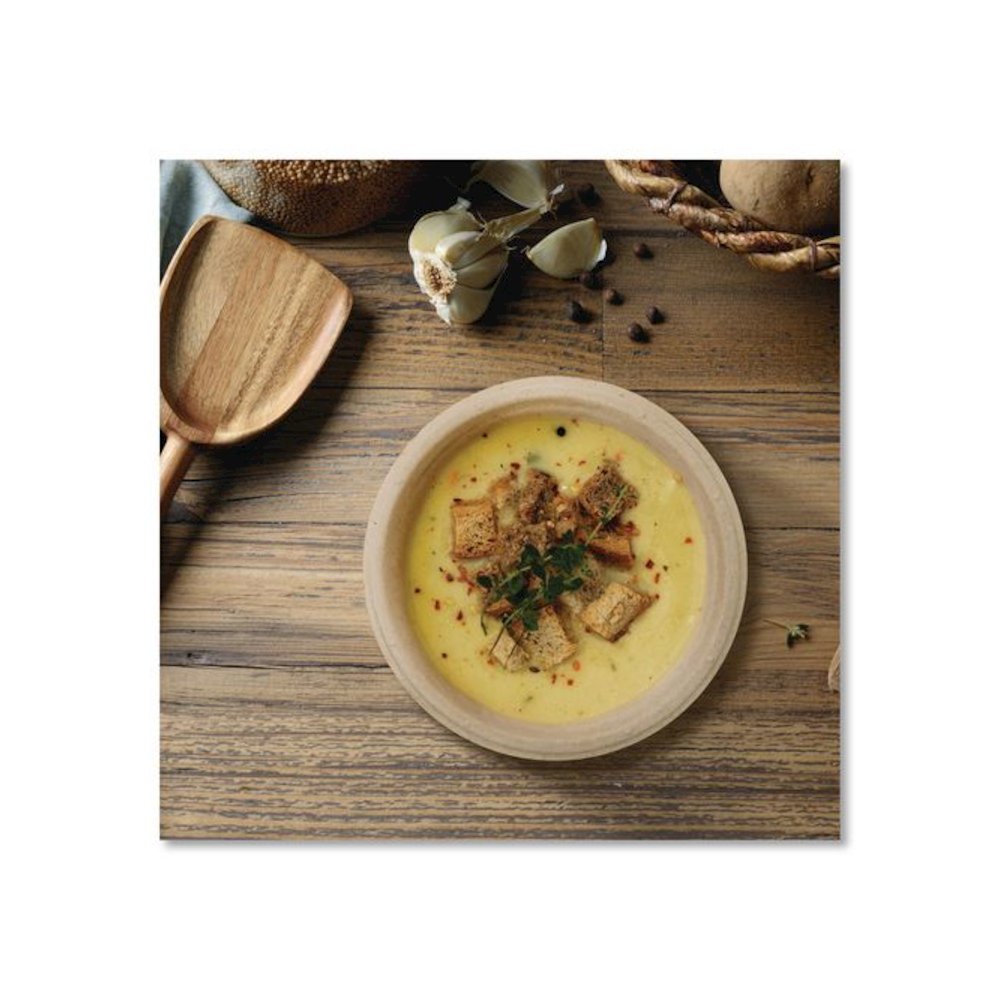 Compostable Molded Fiber Dinnerware, ProPlanet Seal, Bowl, 12 oz, Natural, 1,000/Carton. Picture 6