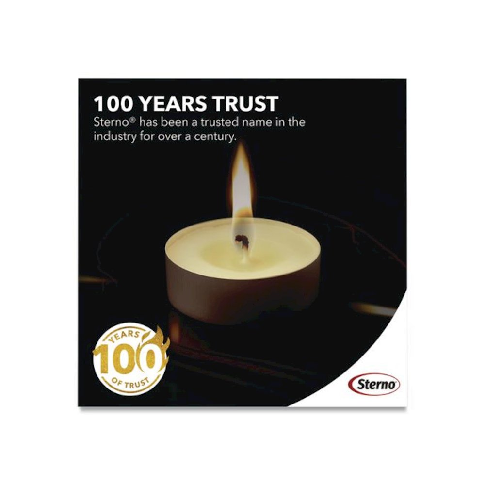 Tealight Candle, 5 Hour Burn, 0.5"h, White, 50/Pack, 10 Packs/Carton. Picture 3