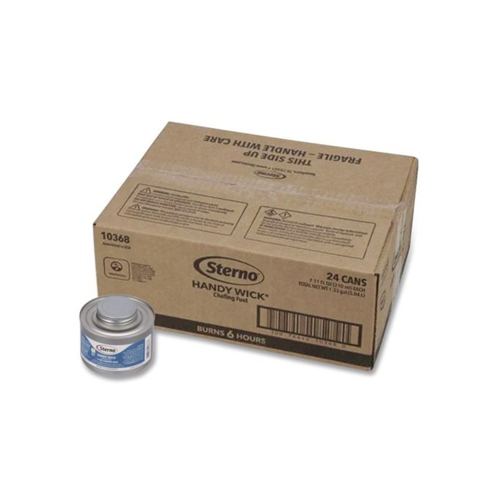 Chafing Fuel Can With Stem Wick, Methanol, 6 Hour Burn, 1.89 g, 24/Carton. Picture 1