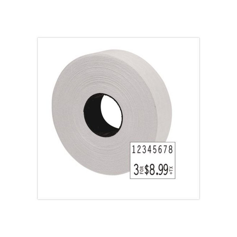 Two-Line Pricemarker Labels, White, 1,750 Labels/Roll, 2 Rolls/Pack. Picture 3