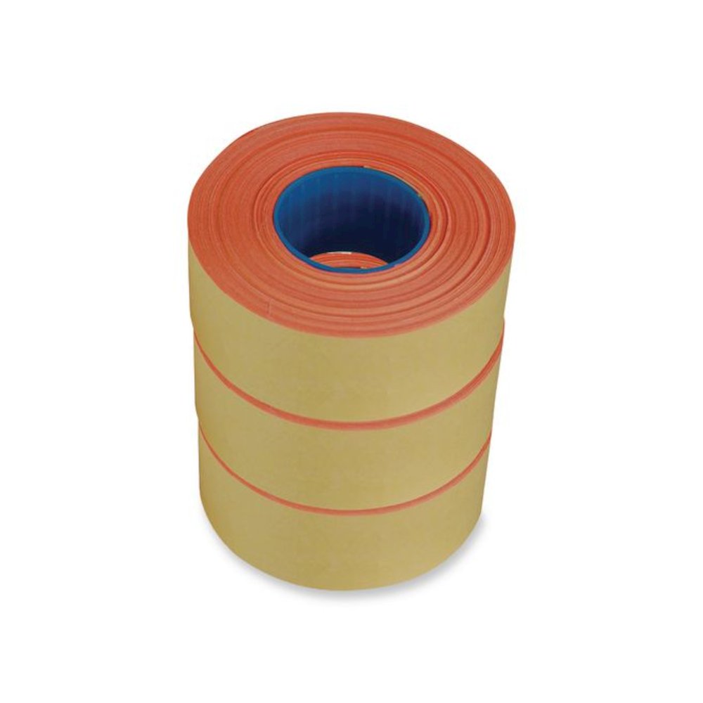 Two-Line Pricemarker Labels, Red, 1,000 Labels/Roll, 3 Rolls/Pack. Picture 4