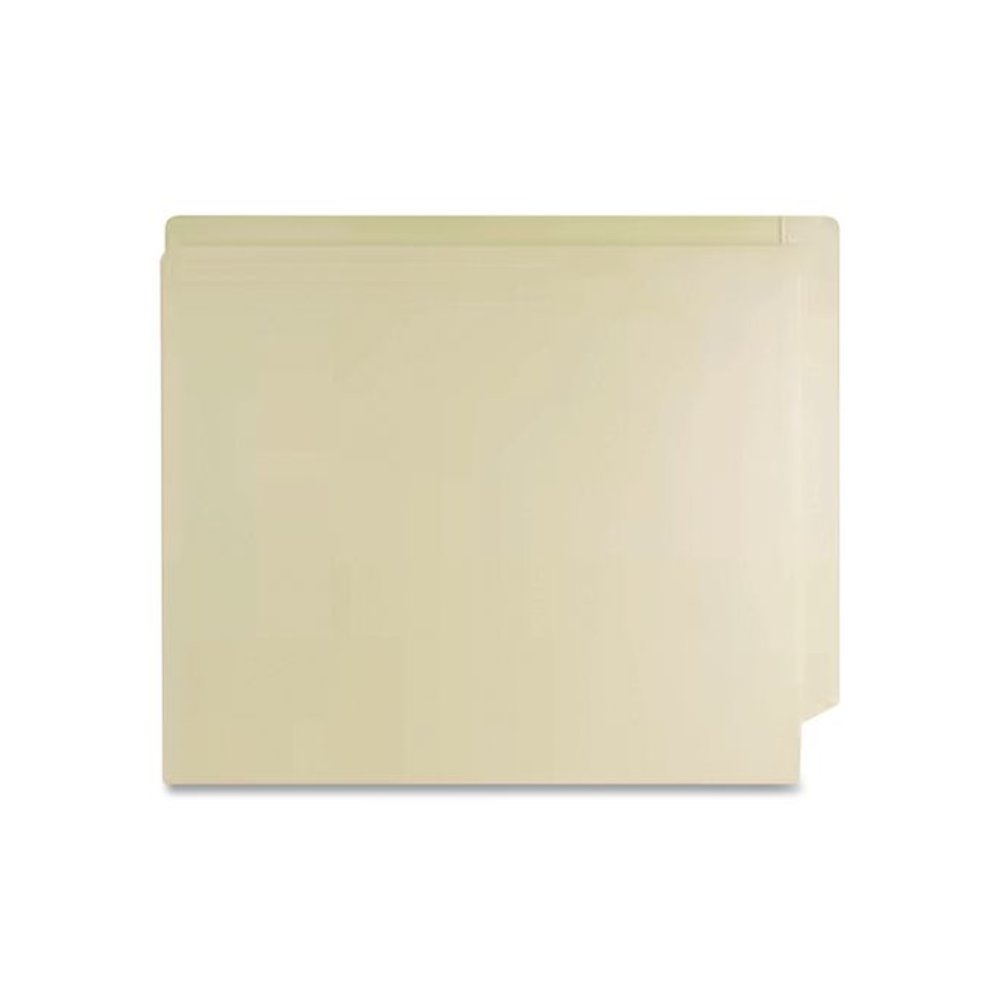 Heavy-Duty End Tab Fastener Folder, Straight Tab, Expands 0.75", 2 Fasteners, Letter Size, Manila, 50/Box. Picture 2
