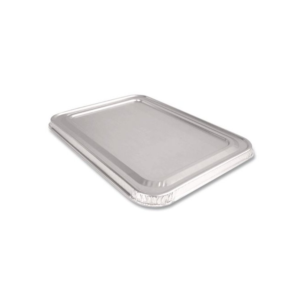 Steam Pan Foil Lids, Fits Full-Size Pan, 40 Gauge, 12.88 x 20.81, 50/Carton. Picture 4