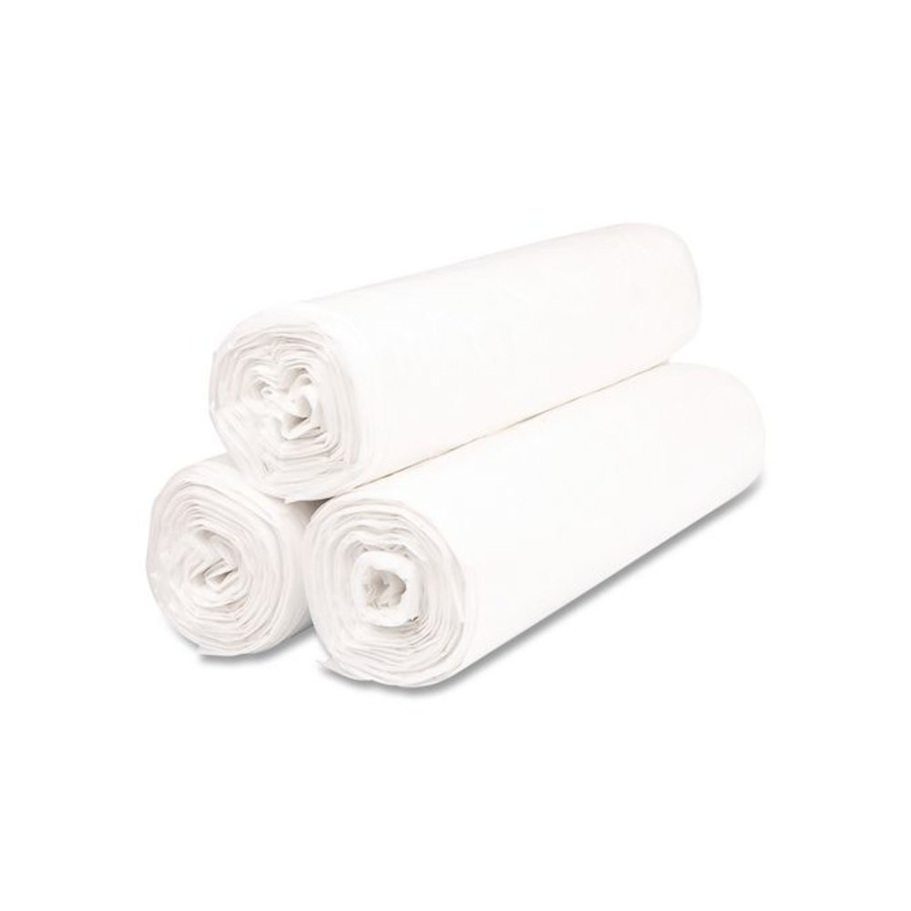 Institutional Low-Density Can Liners, 45 gal, 1.15 mil, 40" x 46", Natural, Interleaved Roll, 20 Bags/Roll, 5 Rolls/Carton. Picture 5