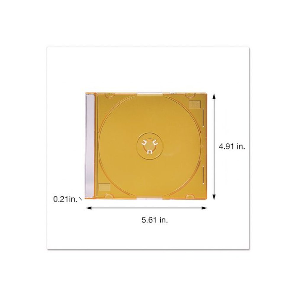 Slim Cases for CD, DVD and Blu-Ray, Assorted Colors, 50/Pack. Picture 3
