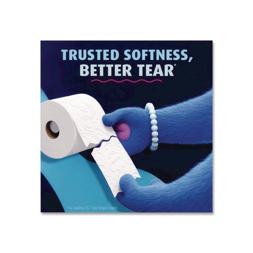 Ultra Soft Bathroom Tissue, Mega Roll, Septic Safe, 2-Ply, White, 208 Sheets/Roll, 12 Rolls/Pack. Picture 4