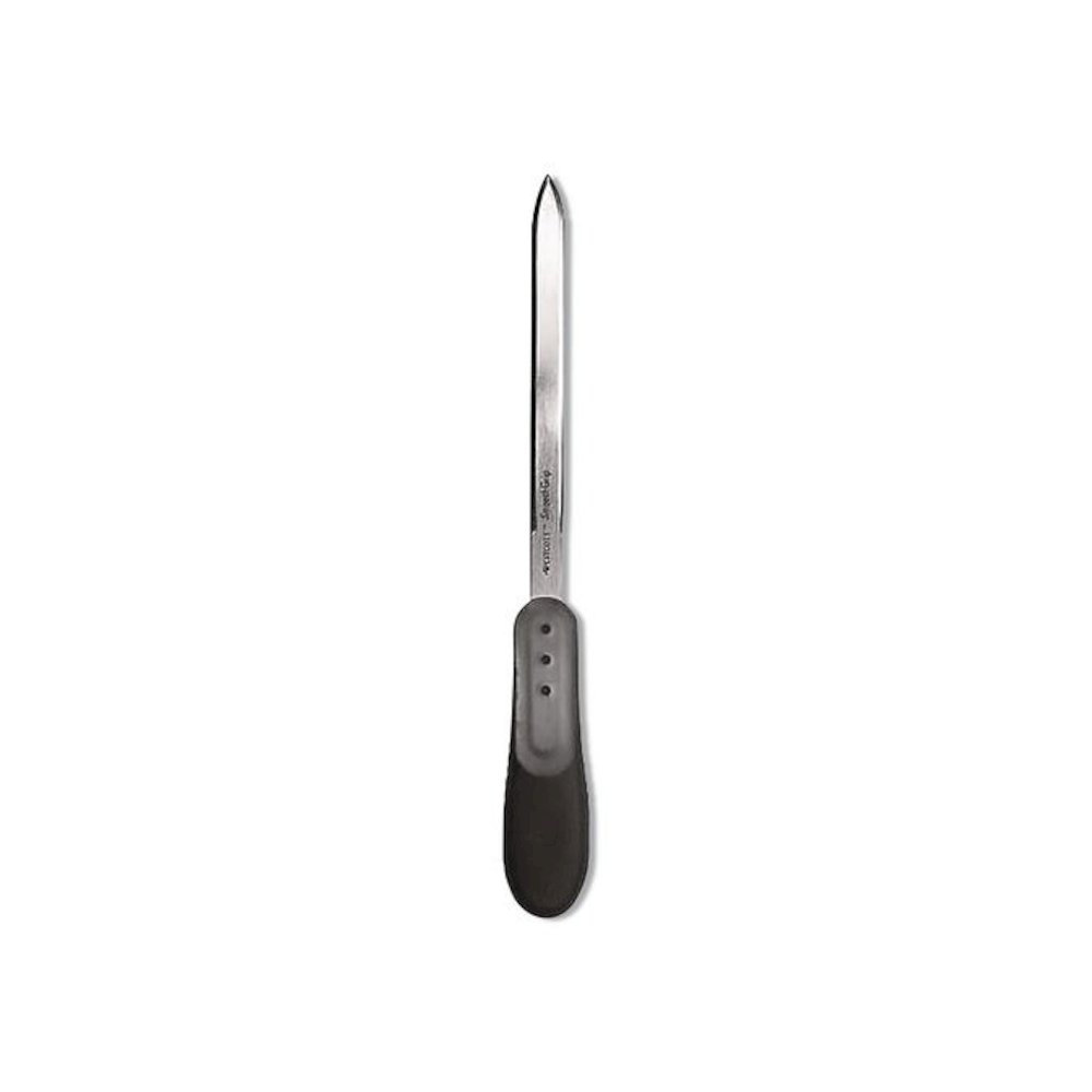 KleenEarth Recycled Letter Opener with Antimicrobial Protection, 9", Black. Picture 2