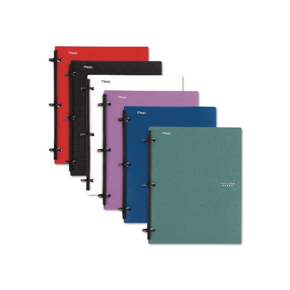FLEX Notebinder, 1" TechLock Rings, 3-Subject, Medium/College Rule, Randomly Assorted Cover Colors, (120) 11 x 8.5 Sheets. Picture 2