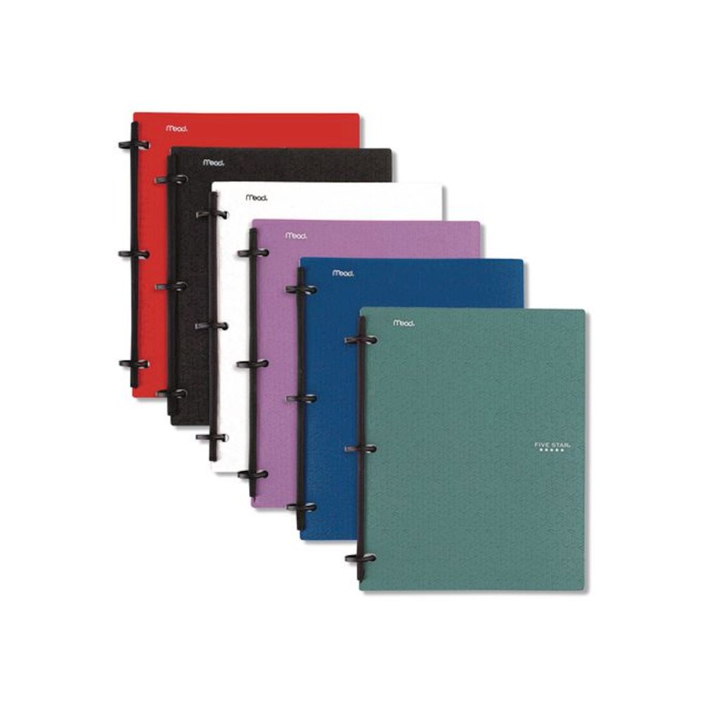 FLEX Notebinder, 1/2" TechLock Rings, 1-Subject, Medium/College Rule, Randomly Assorted Cover Colors, (80) 11 x 8.5 Sheets. Picture 2