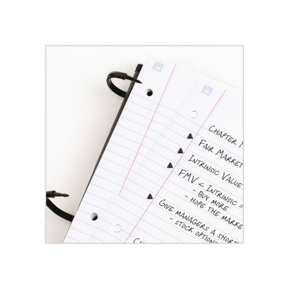 FLEX Notebinder, 1/2" TechLock Rings, 1-Subject, Medium/College Rule, Randomly Assorted Cover Colors, (80) 11 x 8.5 Sheets. Picture 4