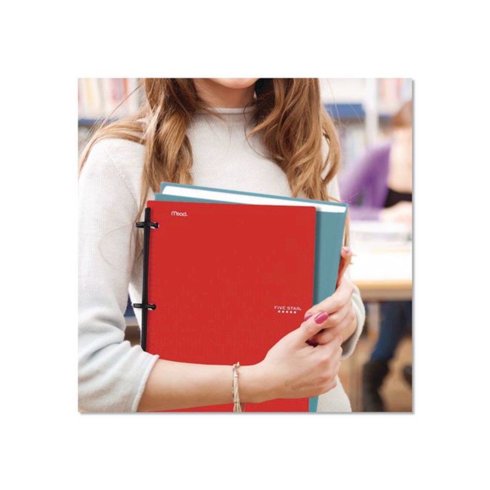 FLEX Notebinder, 1/2" TechLock Rings, 1-Subject, Medium/College Rule, Randomly Assorted Cover Colors, (80) 11 x 8.5 Sheets. Picture 7
