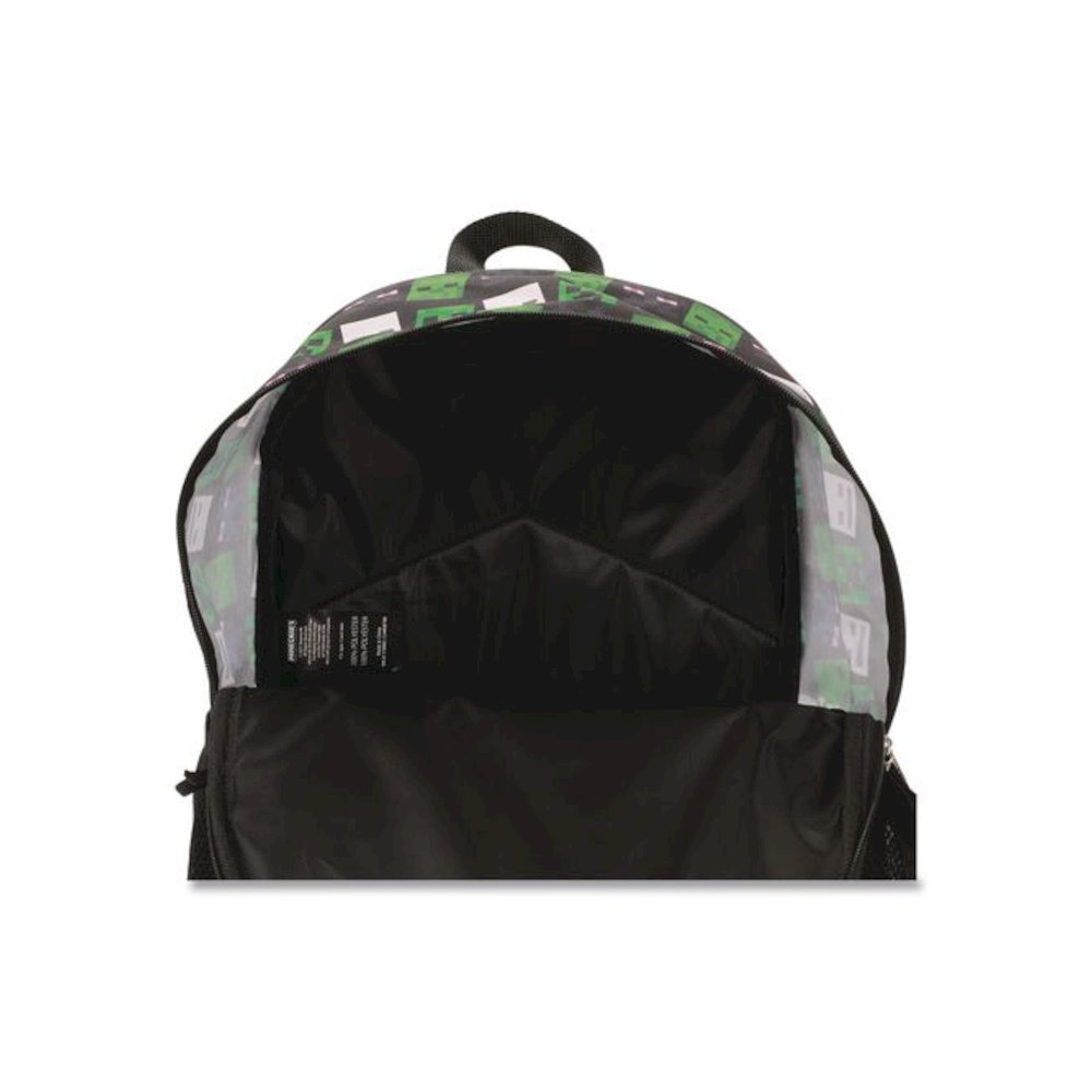 Minecraft 5-Piece Backpack Set, Green/Gray/Black. Picture 6