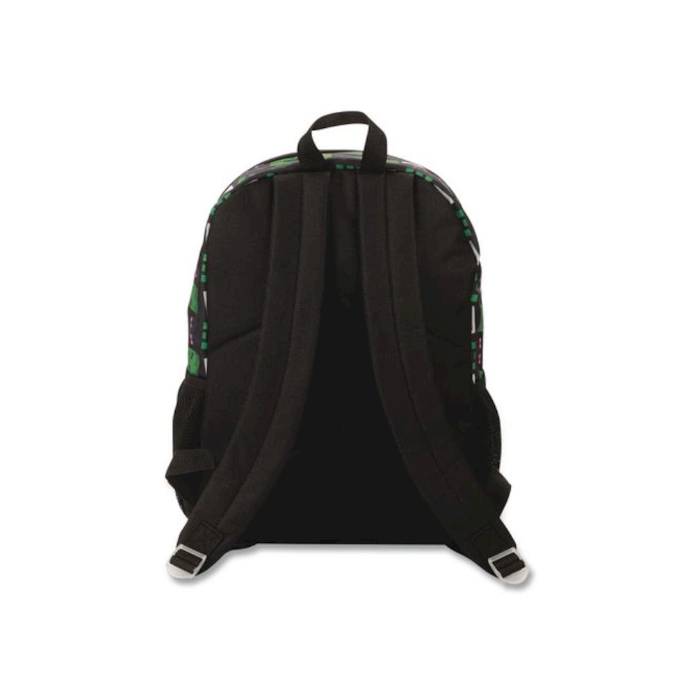 Minecraft 5-Piece Backpack Set, Green/Gray/Black. Picture 7