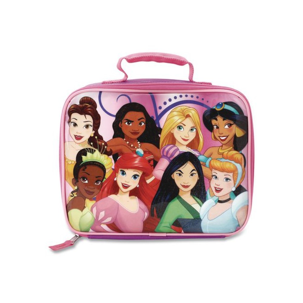 Kids Insulated Lunch Tote, Disney Princesses Theme, Multicolor. Picture 1