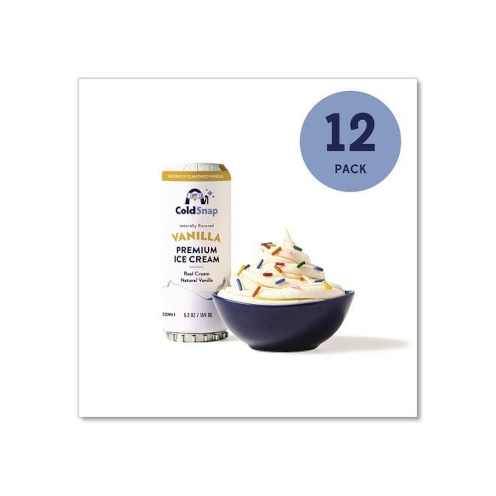 Ice Cream Pod, Vanilla, 5.2 oz Single Serve Pod for ColdSnap Machine, 12/Carton. Picture 2