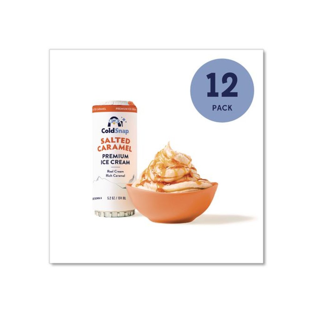Ice Cream Pod, Salted Caramel, 5.2 oz Single Serve Pod for ColdSnap Machine, 12/Carton. Picture 2