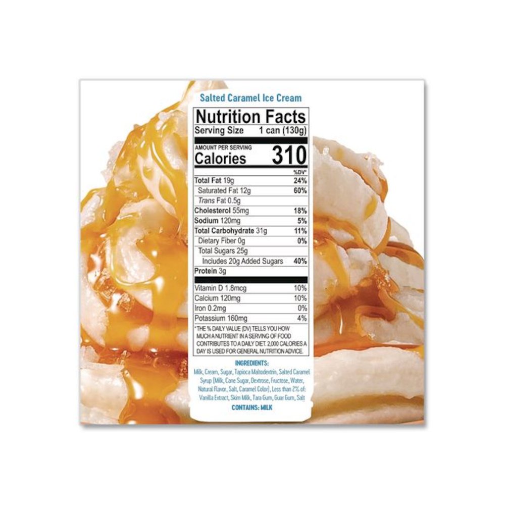 Ice Cream Pod, Salted Caramel, 5.2 oz Single Serve Pod for ColdSnap Machine, 12/Carton. Picture 4