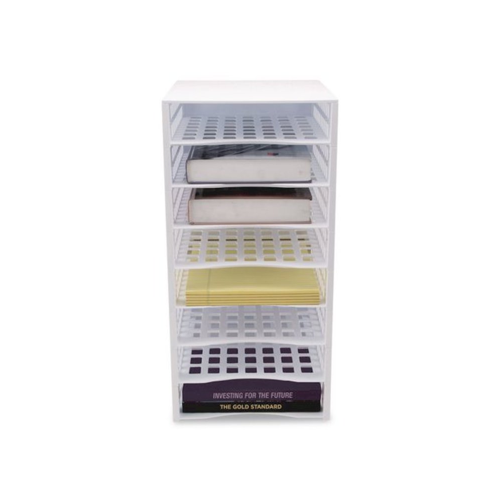 Literature Organizer, 8 Sections, 21 x 12.25, White. Picture 6
