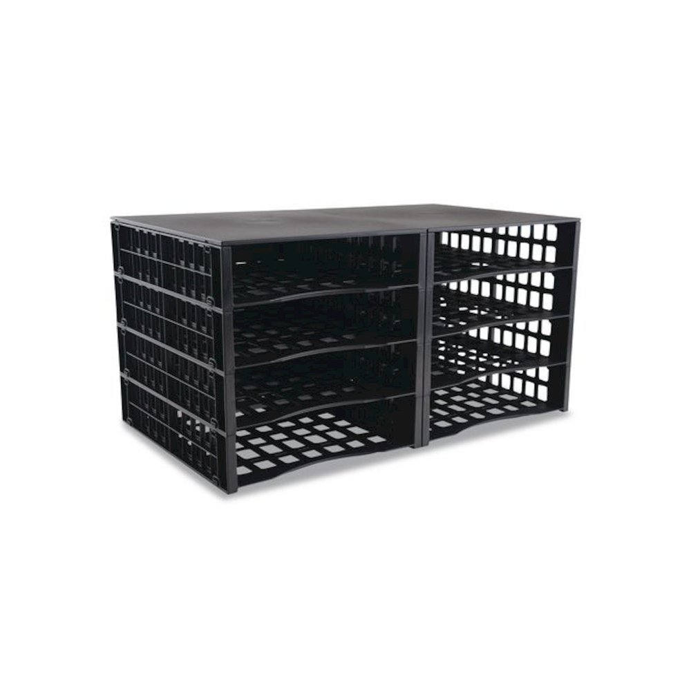 Literature Organizer, 8 Sections, 21 x 12.25, Black. Picture 1