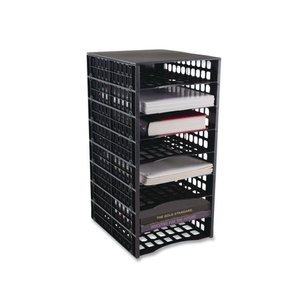 Literature Organizer, 8 Sections, 21 x 12.25, Black. Picture 4