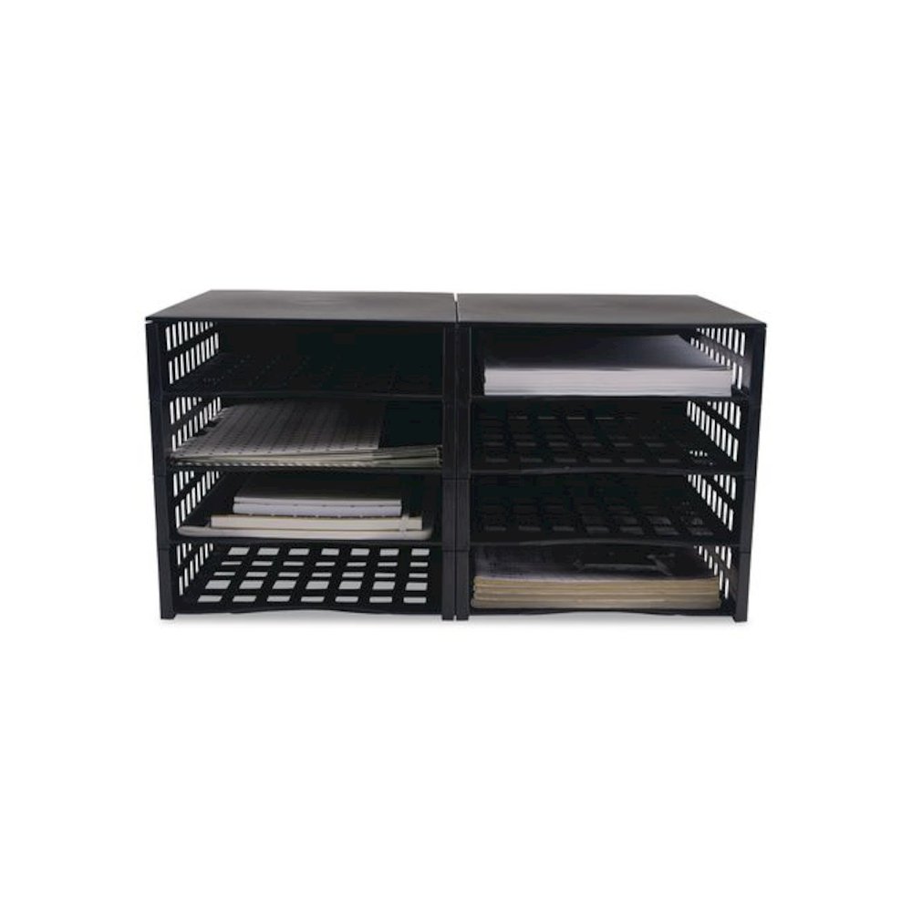 Literature Organizer, 8 Sections, 21 x 12.25, Black. Picture 3