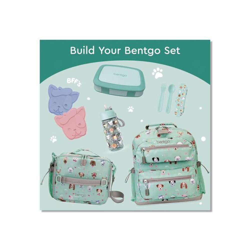 Kids Five-Compartment Bento Box, 8.5" x 6.5" x 2", Seafoam Green. Picture 6