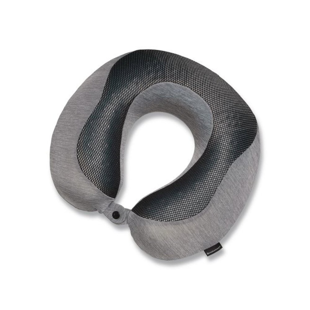 U-Shaped Memory Foam Travel Pillow, One Size Fits Most, 12.6 x 3.74 x 12.2, Gray/Black. Picture 2