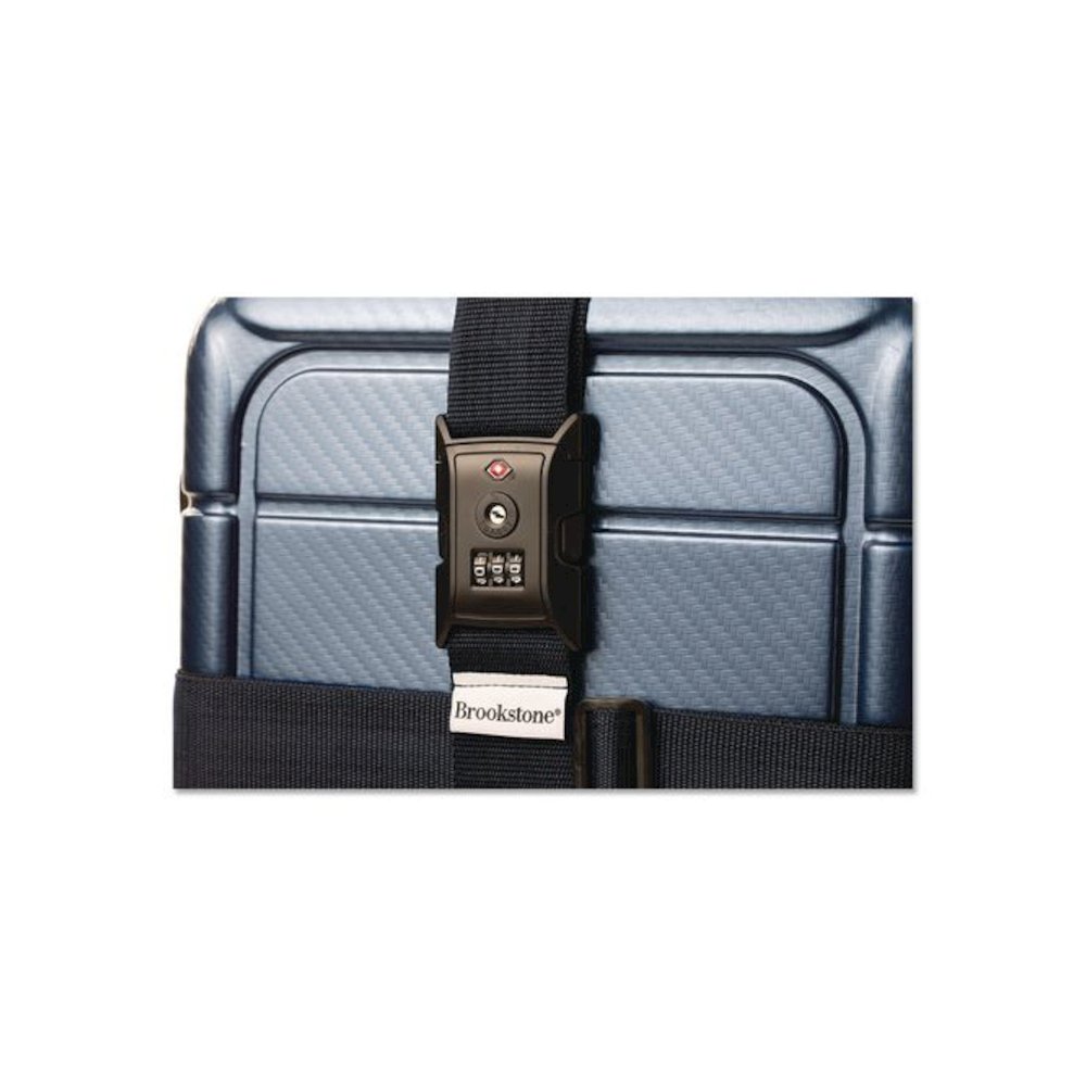 Cross Luggage Strap and TSA Combination Lock, Blue. Picture 4