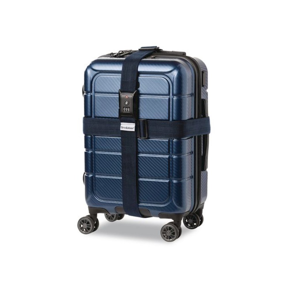 Cross Luggage Strap and TSA Combination Lock, Blue. Picture 5