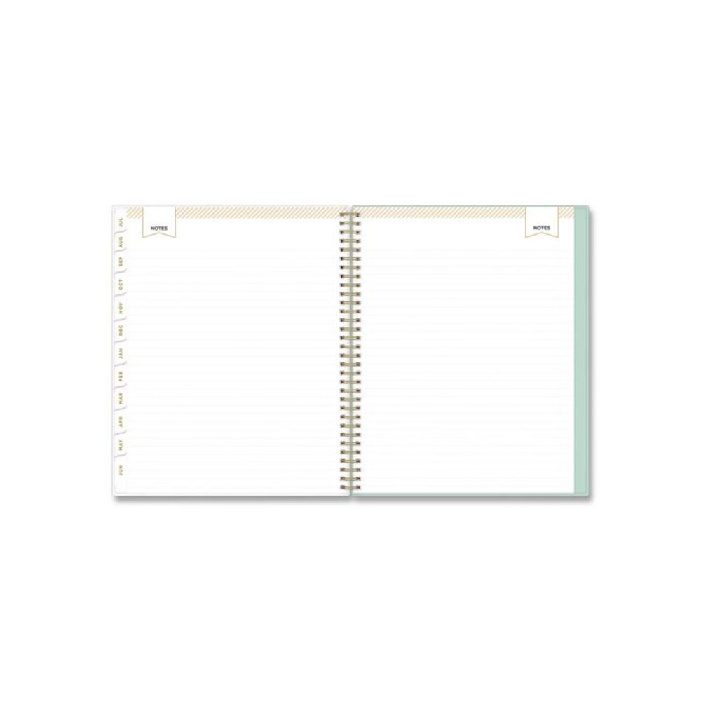 Day Designer Secret Garden Mint Academic Weekly/Monthly Twin-Wire Notes Planner, 11 x 8.5, 12-Month: July 2025 to June 2026. Picture 6