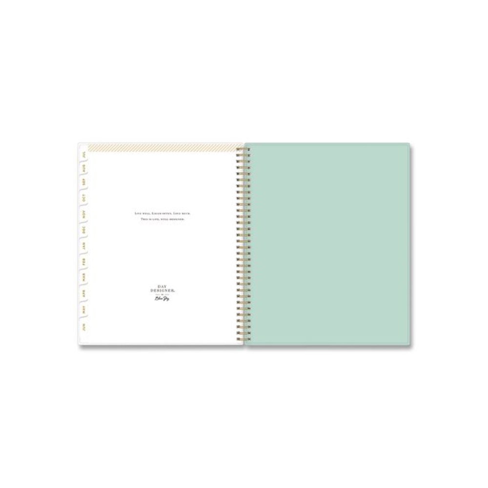 Day Designer Secret Garden Mint Academic Weekly/Monthly Twin-Wire Notes Planner, 11 x 8.5, 12-Month: July 2025 to June 2026. Picture 8