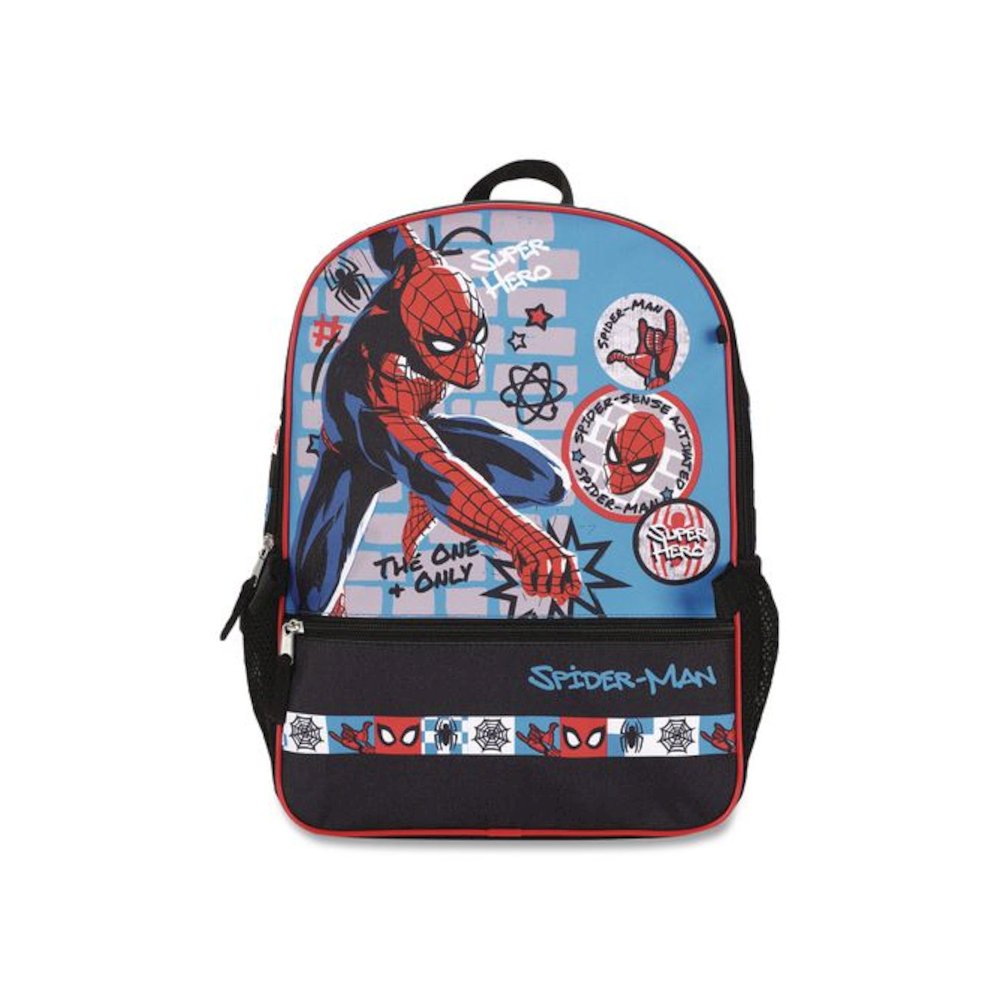Spiderman Kids 5-Piece Backpack Set, 16", Multicolor. Picture 3