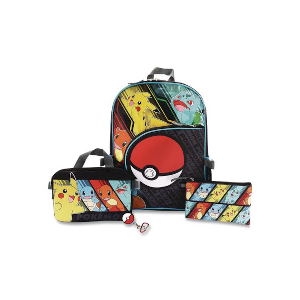 Pokemon Kids 5-Piece Backpack Set, Multicolor. Picture 2