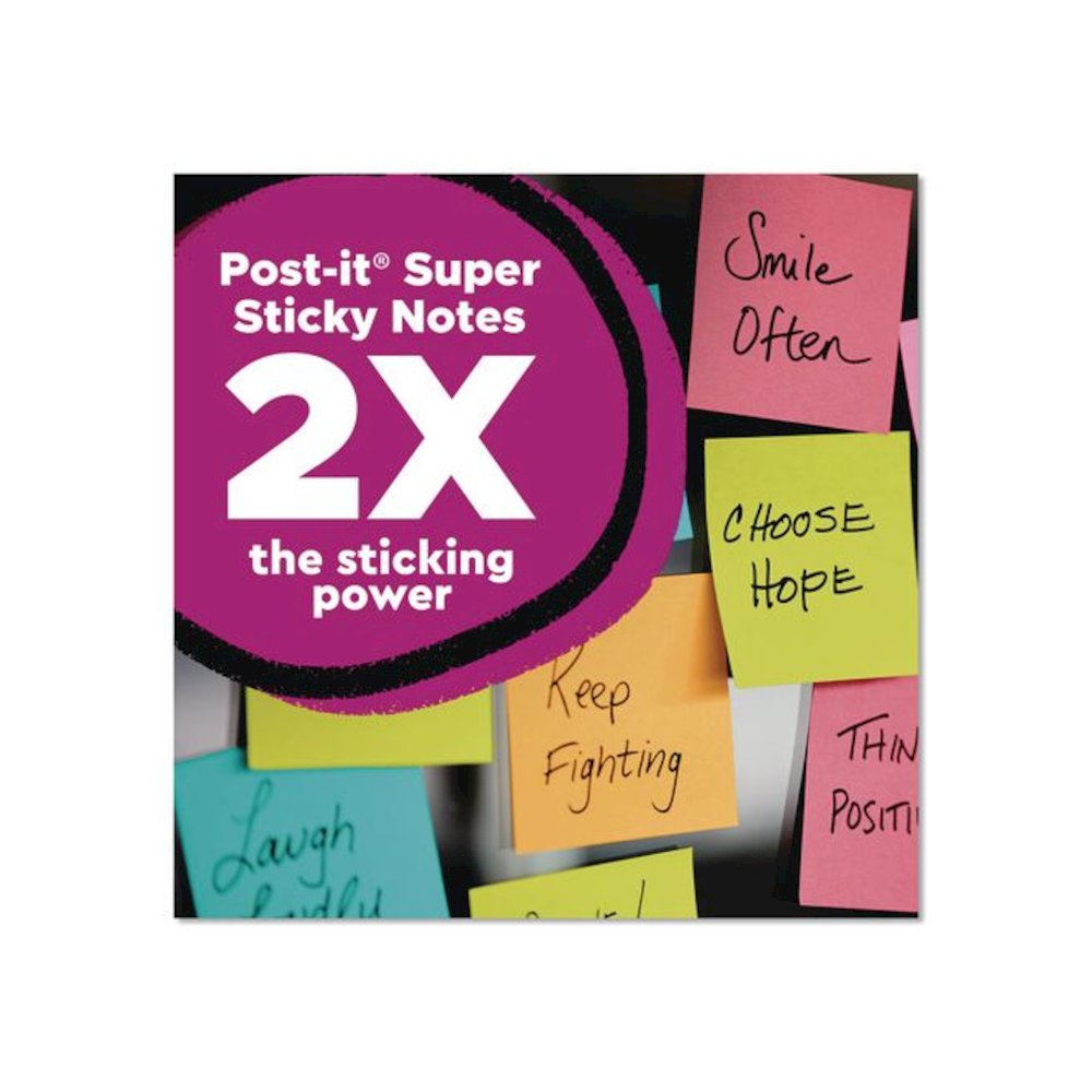 Pop-up Notes Summer Joy Collection Colors, Cabinet Pack, 3" x 3", Assorted Colors, 90 Sheets/Pad, 18 Pads/Pack. Picture 3