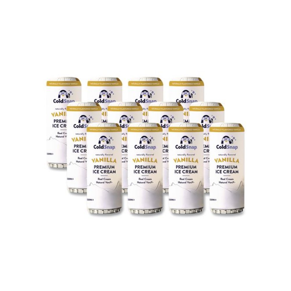 Ice Cream Pod, Vanilla, 5.2 oz Single Serve Pod for ColdSnap Machine, 12/Carton. Picture 1