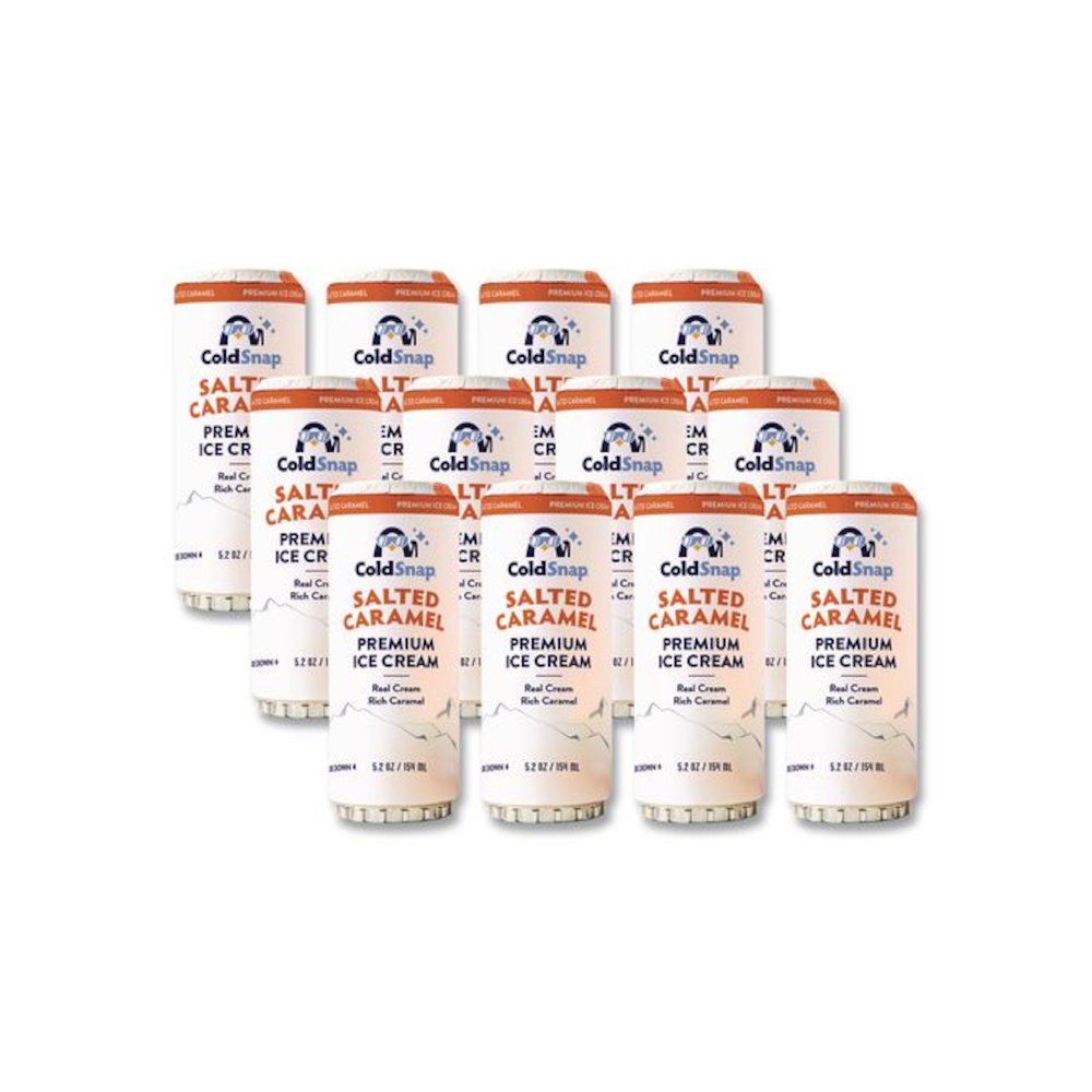 Ice Cream Pod, Salted Caramel, 5.2 oz Single Serve Pod for ColdSnap Machine, 12/Carton. Picture 1