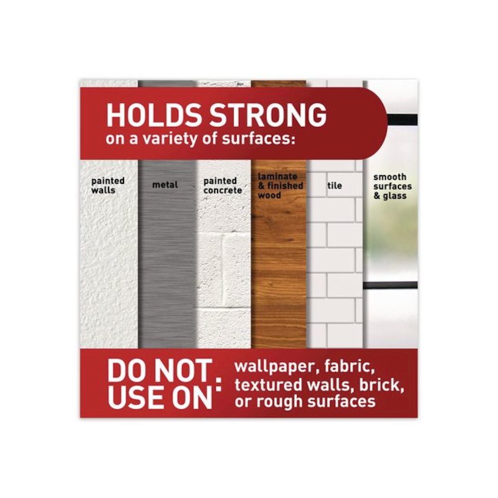 Damage-Free Hanging Picture Hanging Strip Pairs, (8) XL (0.86 x 4.37), (6) L (0.75" x 3.65"), (2) Med (0.75 x 2.75), Black. Picture 3