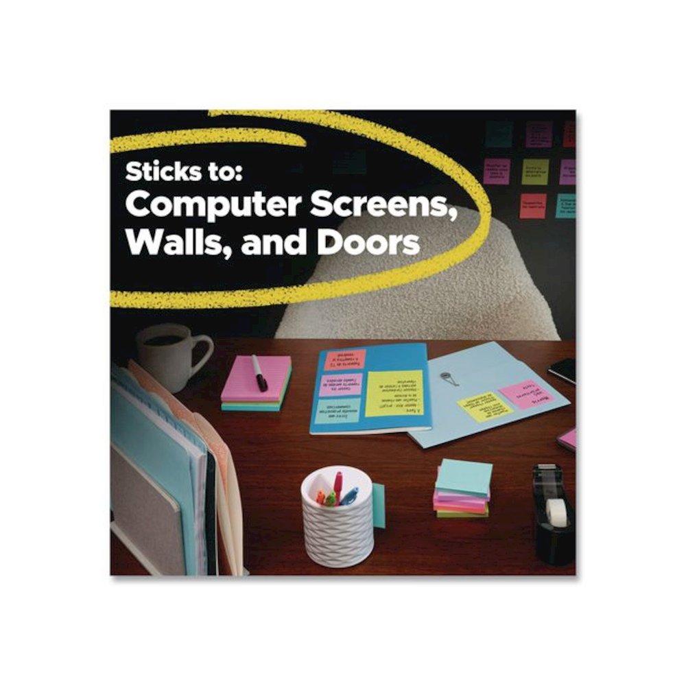 Pads in Playful Primary Collection Colors, 1.88" x 1.88", Assorted Colors, 90 Sheets/Pad, 18 Pads/Pack. Picture 6