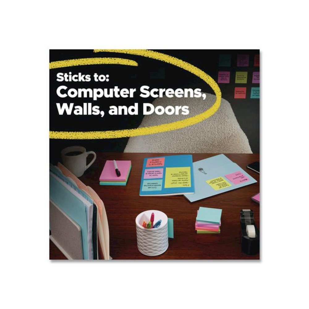 Note Pads in Summer Joy Collection Colors, 1.88" x 1.88", Assorted Colors, 90 Sheets/Pad, 18 Pads/Pack. Picture 6