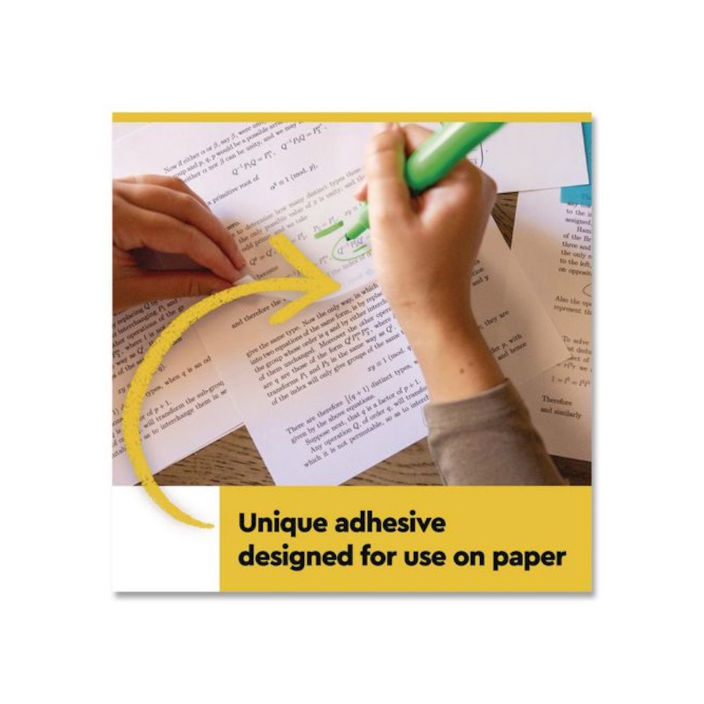 Transparent Notes, 2.88" x 2.88", Assorted Pastel Colors, 36 Sheets/Pad, 5 Pads/Pack. Picture 8