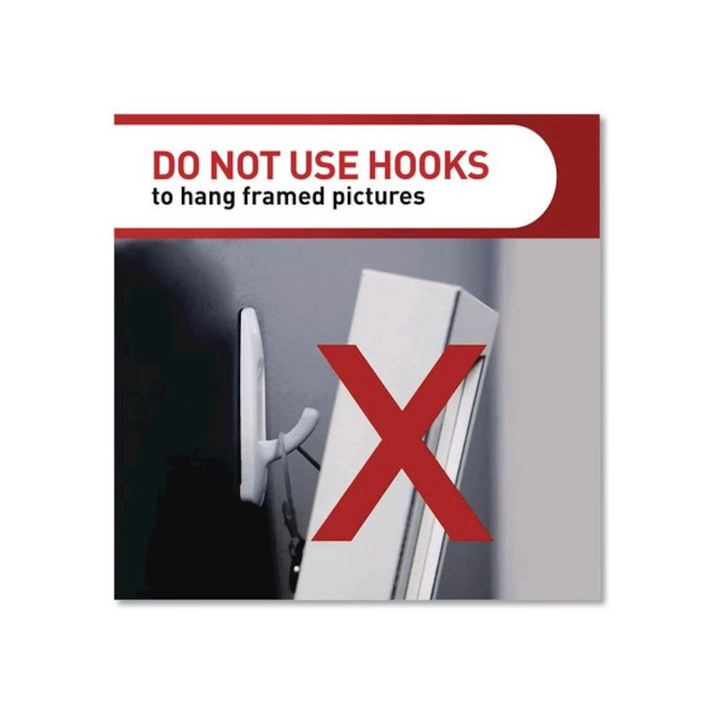 Large Utility Hooks, Plastic, White, Supports 5 lb, 6/Pack. Picture 6