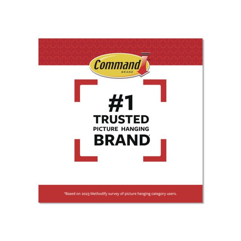 Damage-Free Hanging Picture Hanging Strip Pairs, (16) Large (0.75" x 3.65"), (12) Medium (0.63" x 2.75"), White, 28/Pack. Picture 8
