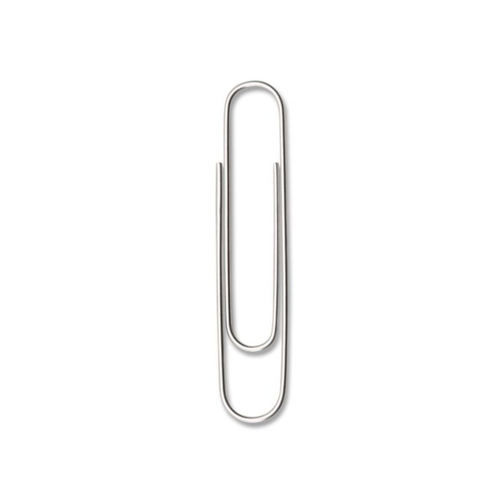 Recycled Paper Clips, Jumbo, Smooth, Silver, 100 Clips/Box, 10 Boxes/Pack. Picture 2