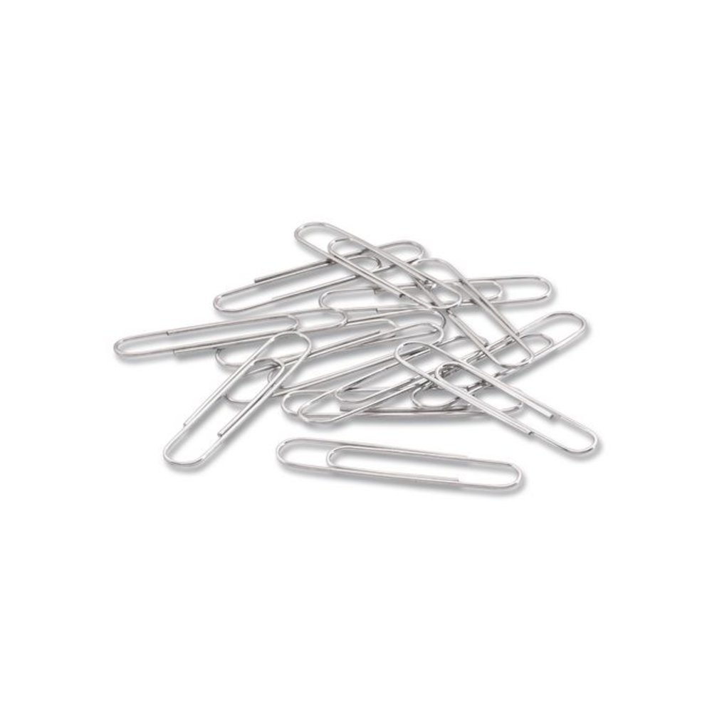 Recycled Paper Clips, Jumbo, Smooth, Silver, 100 Clips/Box, 10 Boxes/Pack. Picture 3