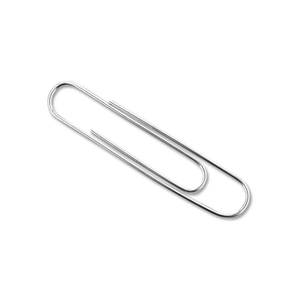 Recycled Paper Clips, Jumbo, Smooth, Silver, 100 Clips/Box, 10 Boxes/Pack. Picture 4
