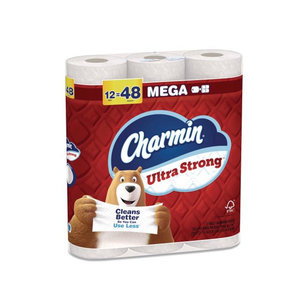 Ultra Strong Bathroom Tissue, Septic Safe, 2-Ply, White, 220 Sheets/Roll, 12 Rolls/Pack. Picture 3