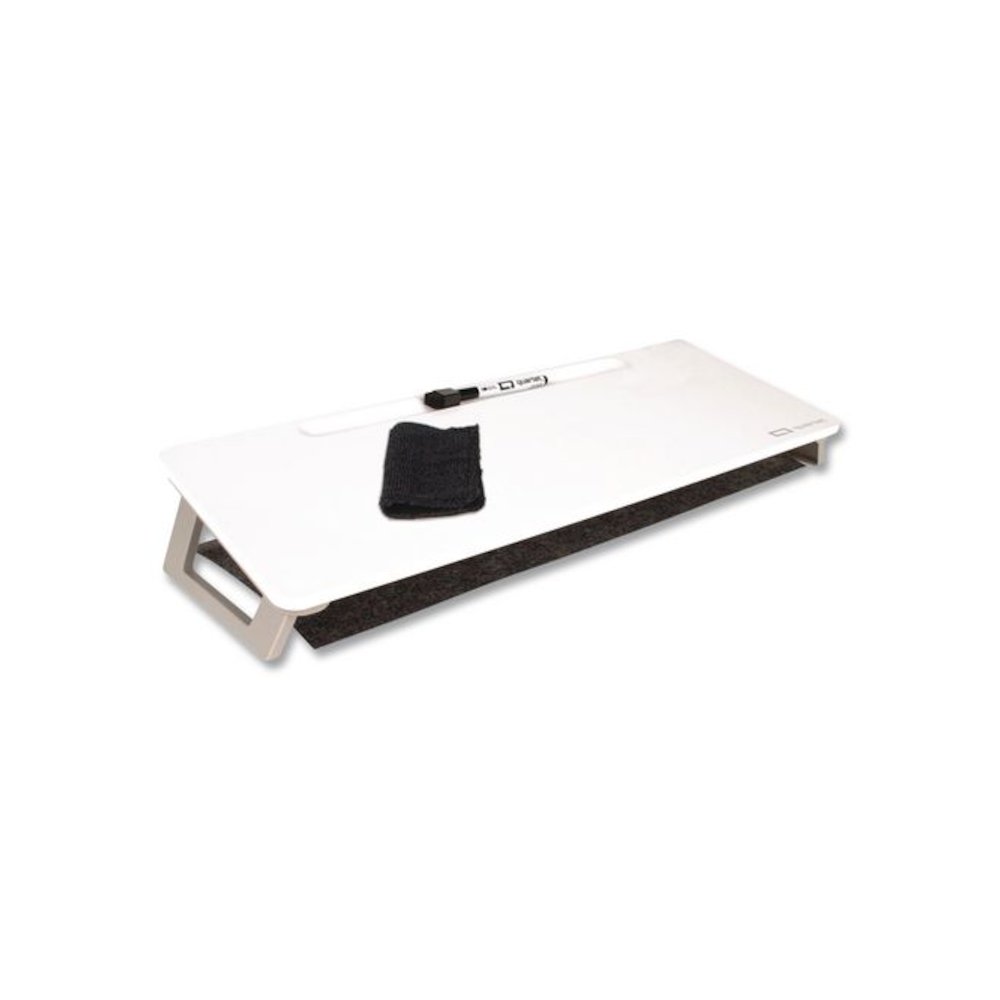 Magnetic Steel Dry Erase Desktop Computer Pad, 21 x 7.75, White Surface. Picture 2