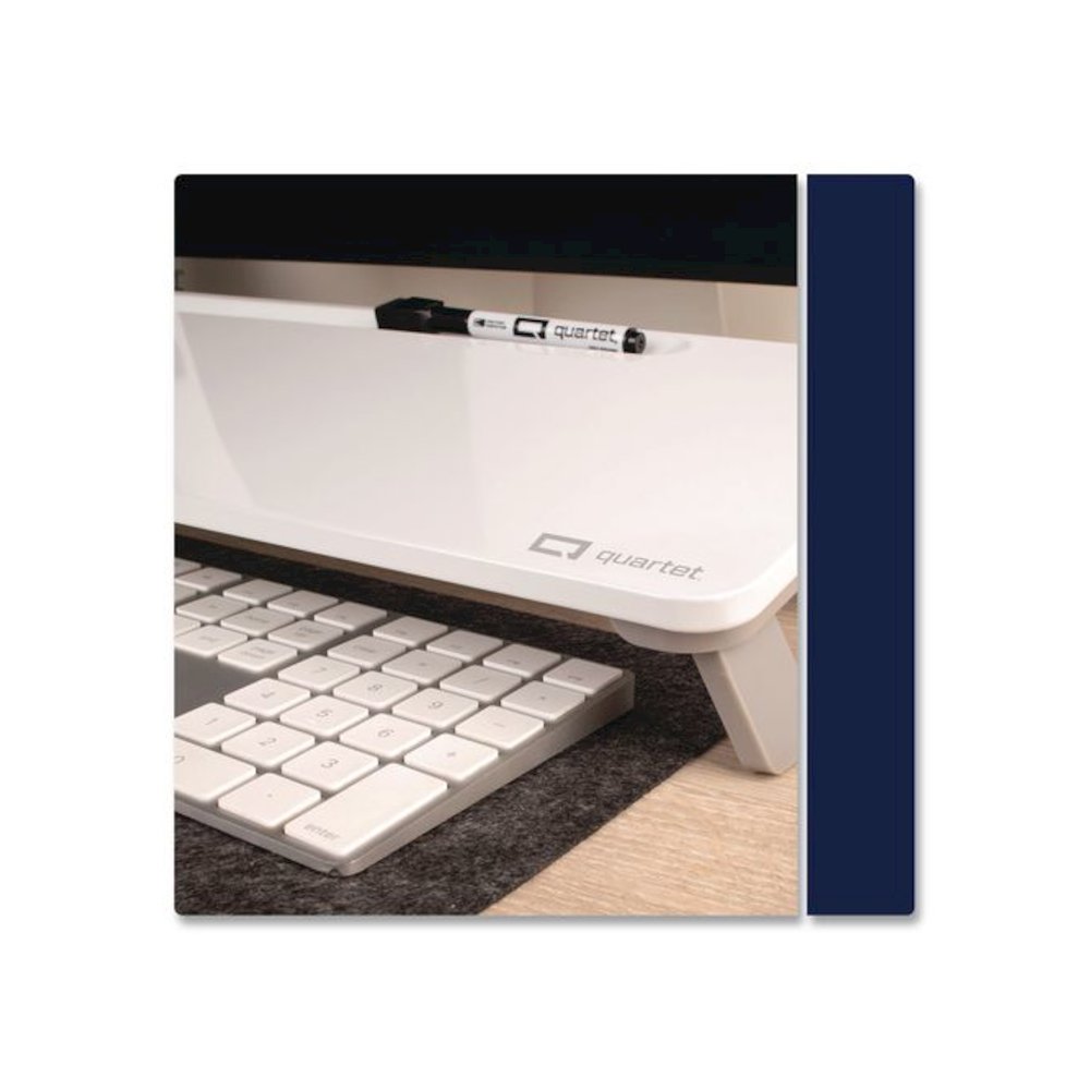 Magnetic Steel Dry Erase Desktop Computer Pad, 21 x 7.75, White Surface. Picture 4